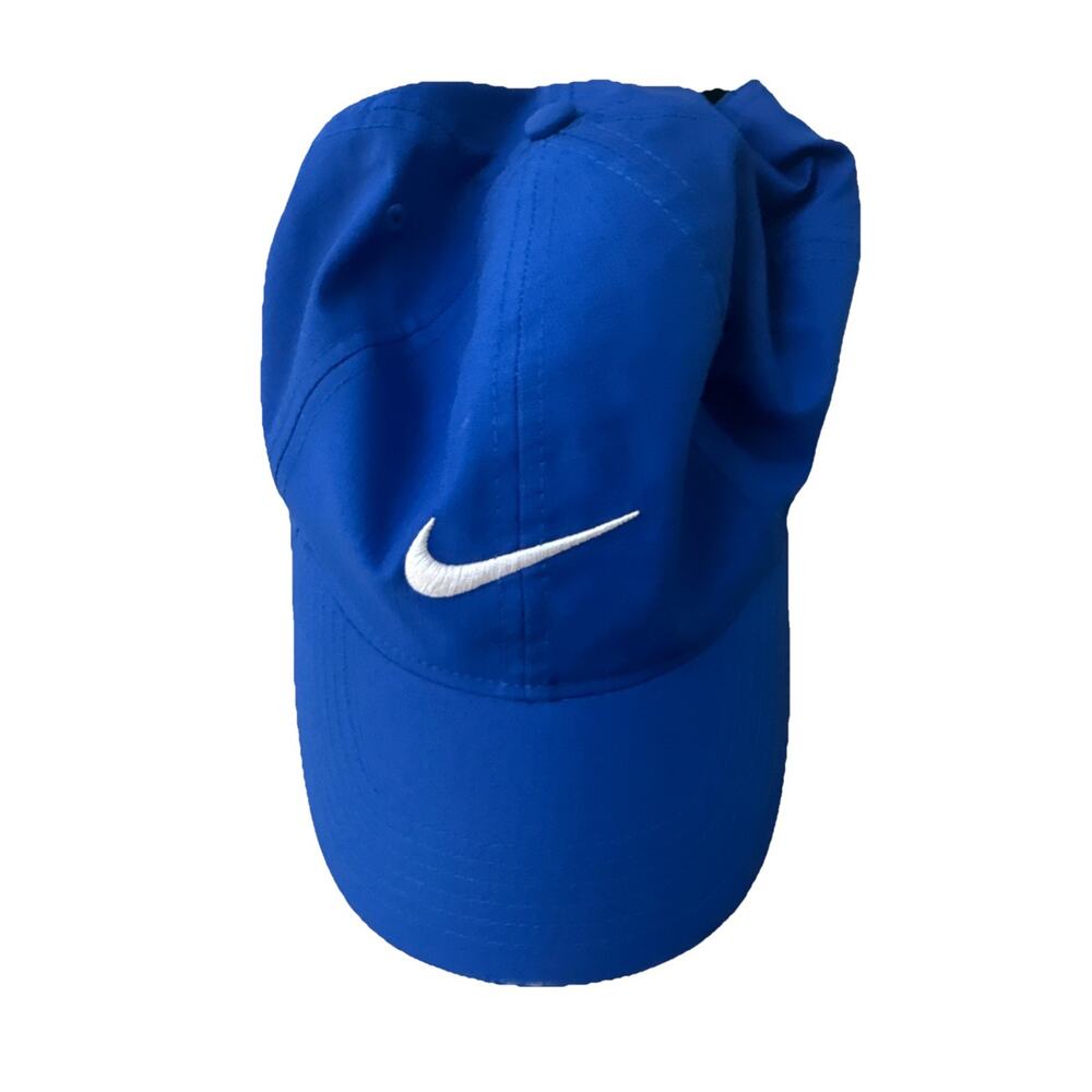 Nike Hat Cap Strap Back Mens Light Blue Heritage86 Dri-FIT Athletic Running Flaw